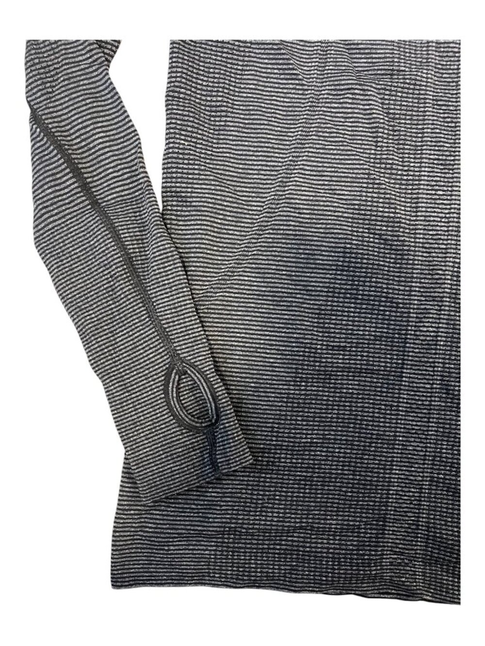 Lululemon Swiftly Tech Longsleeve (gray/black striped) - Picture 4 of 4